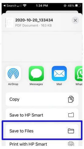 HP smart Preview-save