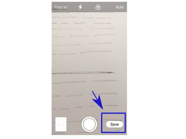 Save the scanned file