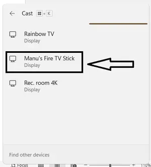 windows 11 cast popup